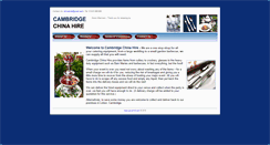 Desktop Screenshot of cambridgechinahire.com