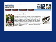 Tablet Screenshot of cambridgechinahire.com